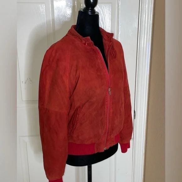 VINTAGE ABERCROMBIE & FITCH SUEDE LEATHER LINED SOUTHWEST WOOL JACKET MEDIUM‌‌‌‌ - Picture 8 of 11